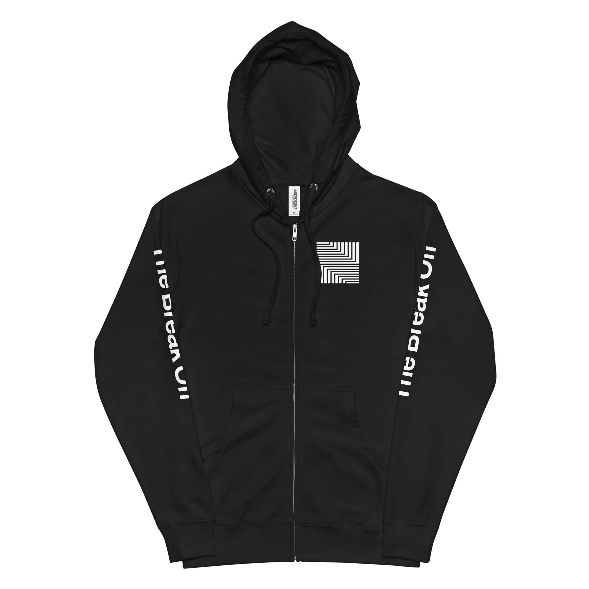 unisex-fleece-zip-up-hoodie-black-front-6a39e8f406820